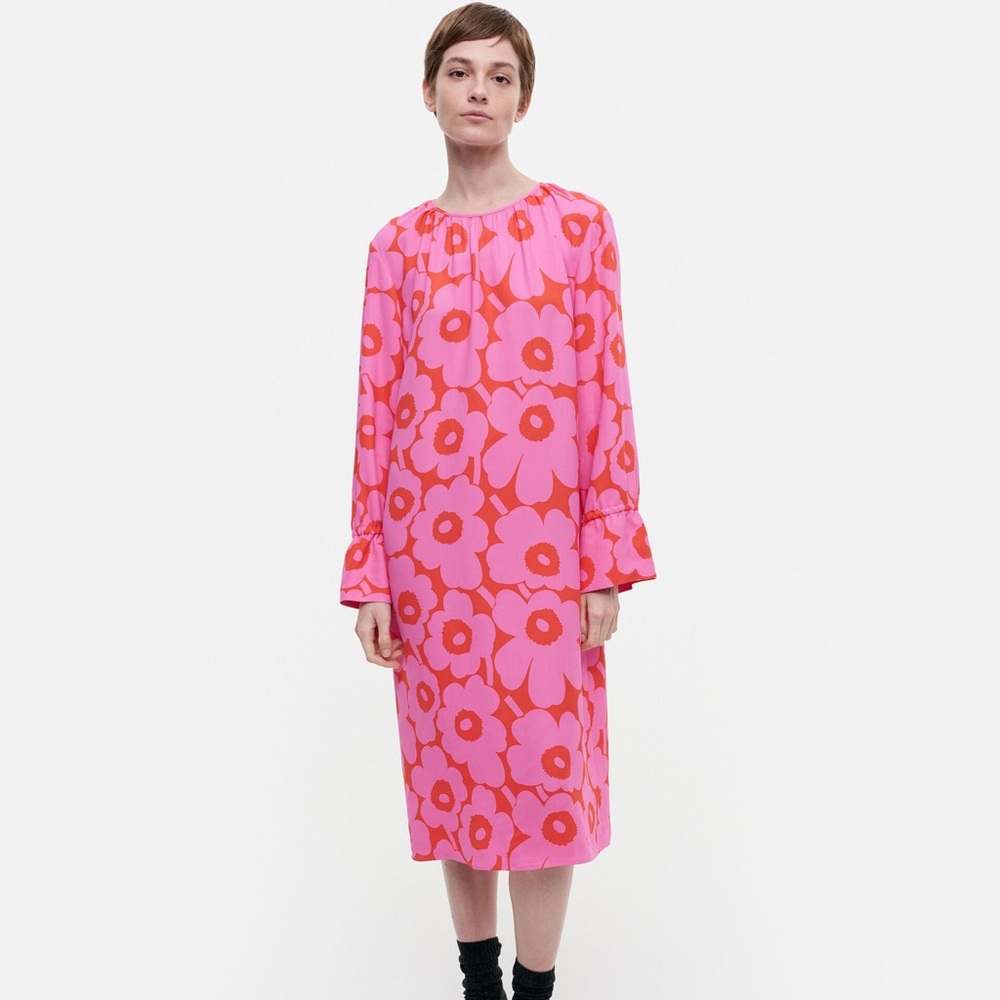 NWT Size US 12 EU 42 Marimekko Majolika Unikko Dress